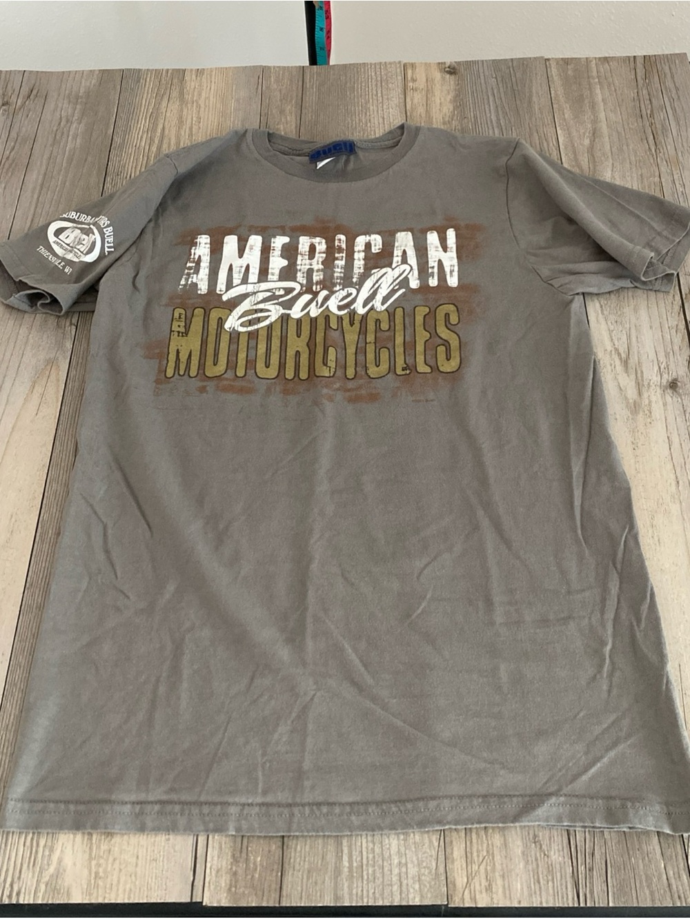 Buell American Motorcycles Thiensville Wisconsin Official T Shirt Medium (READ)